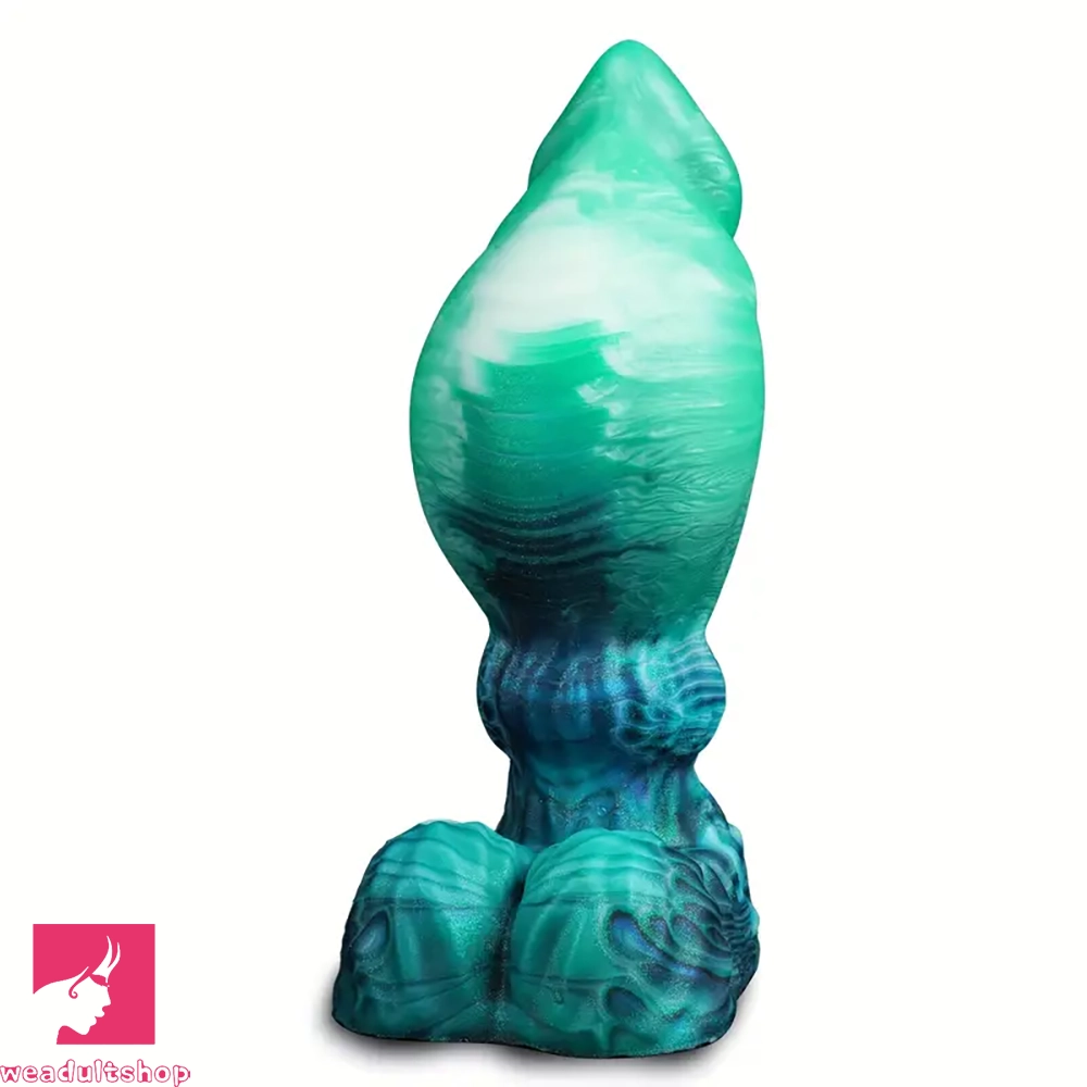 6.3in Belly Fantasy Silicone Realistic Fat Dildo For Anal Play Cock Sex Toy