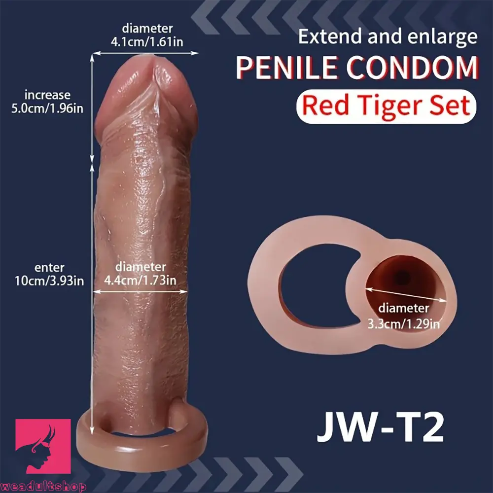 5.7in Pleasure Dildo Sleeve For Cock Thickening Physical Extension Delay