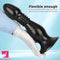 8.66in 12.2in Big Head Anal Dilation Black Big PVC Anal Plug Cock Dildo