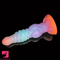 9.84in Silicone Luminous Big Dildo Animal Knot Anal Glow In Dark Prostate