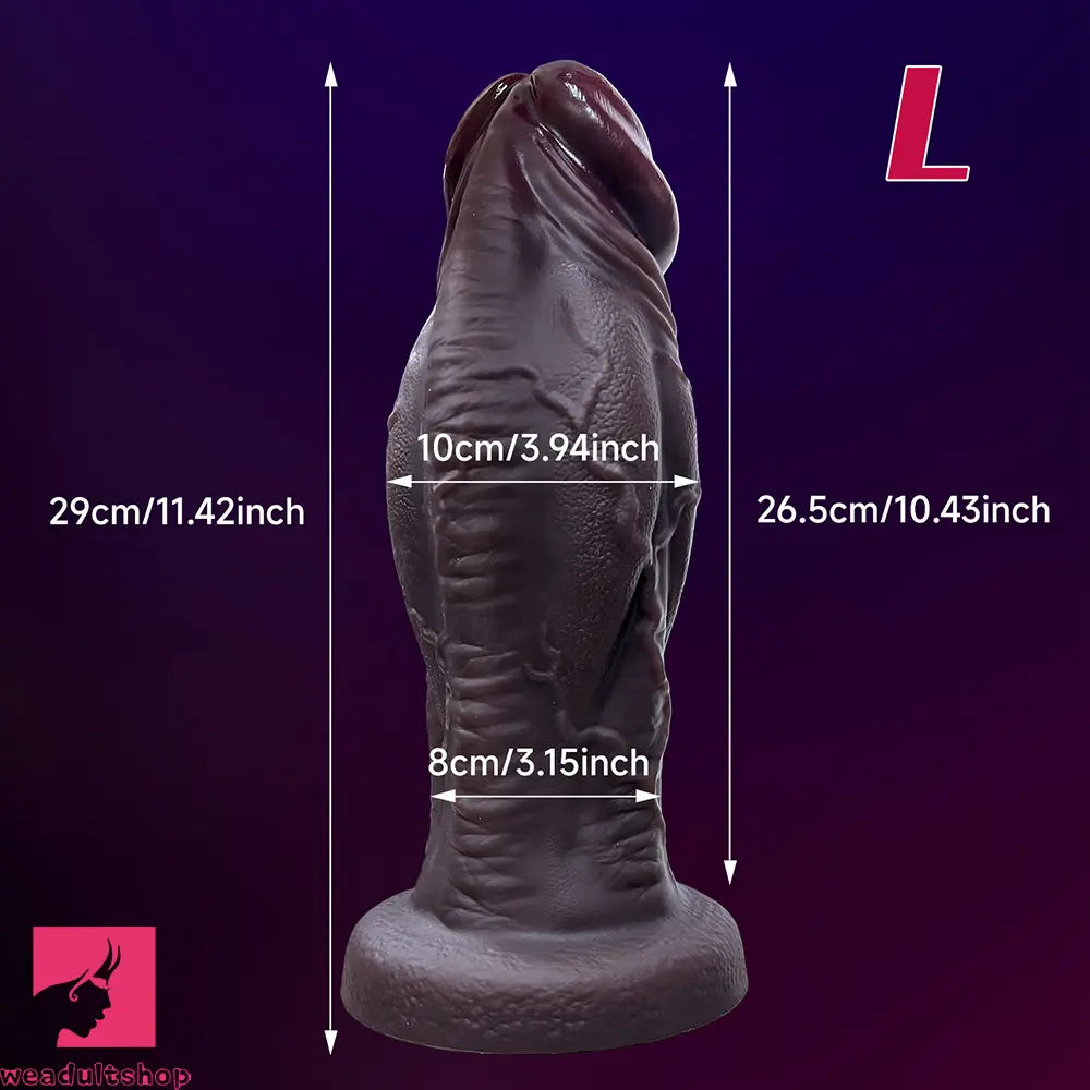 6.69in 8.66in 10.24in 11.42in 12.99in Thick Glans Real Veins Flirting Toy Dildo