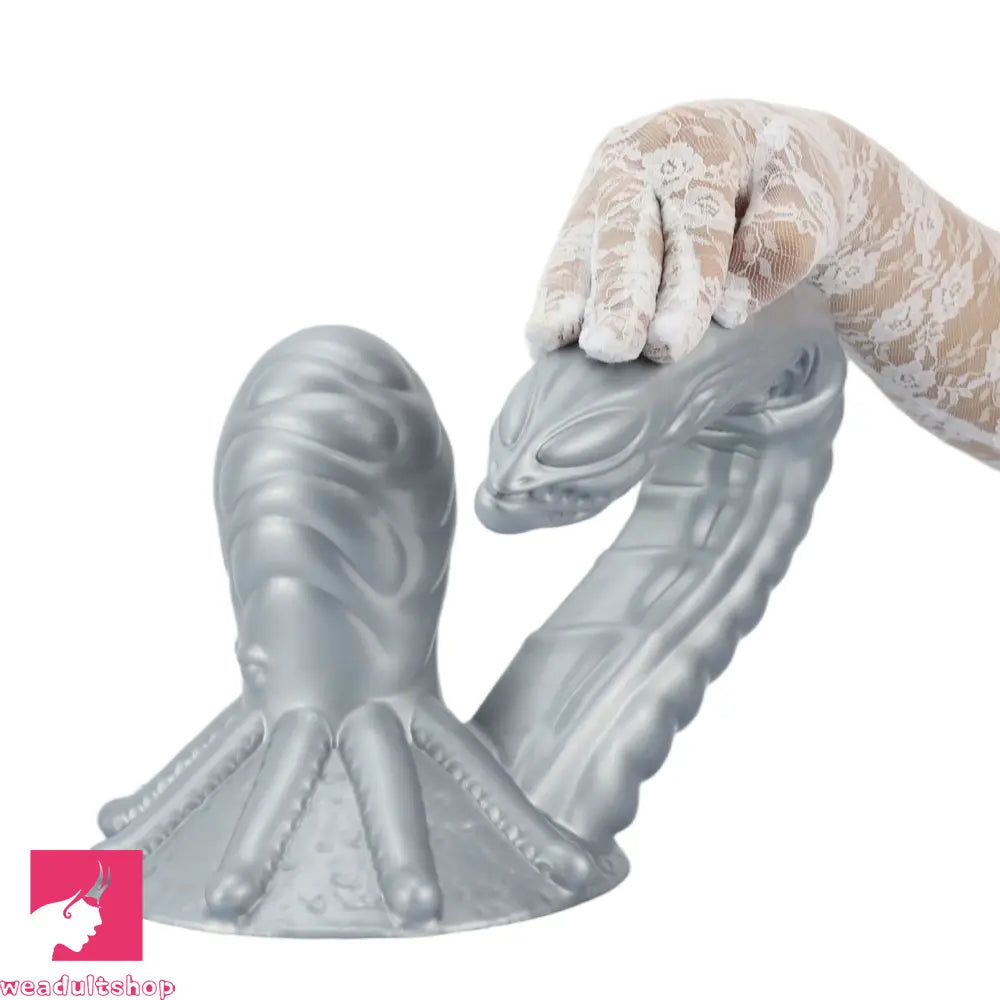 11.81in 17.7in Dual Ended Alien Anal Plug Soft Fantasy Dildo Anal Massage Dilator