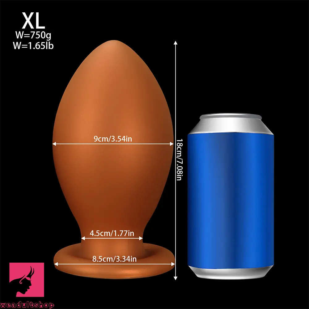 4.72in 5.51in 6.29in 7.08in 7.87in Rugby Silicone Butt Plug Dildo Adult Cock