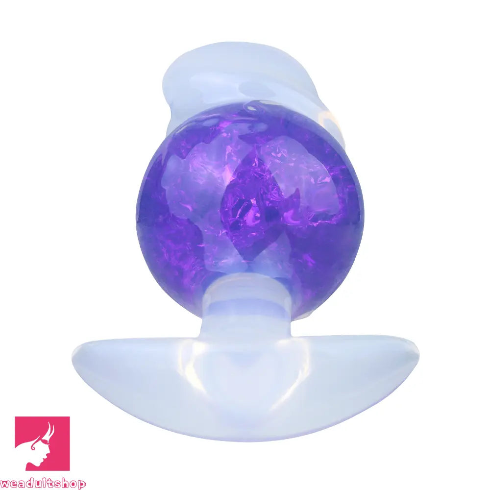 4.96in Luminous Silicone Anal Beads Dildo Anal Sex Toy For Adult Cock