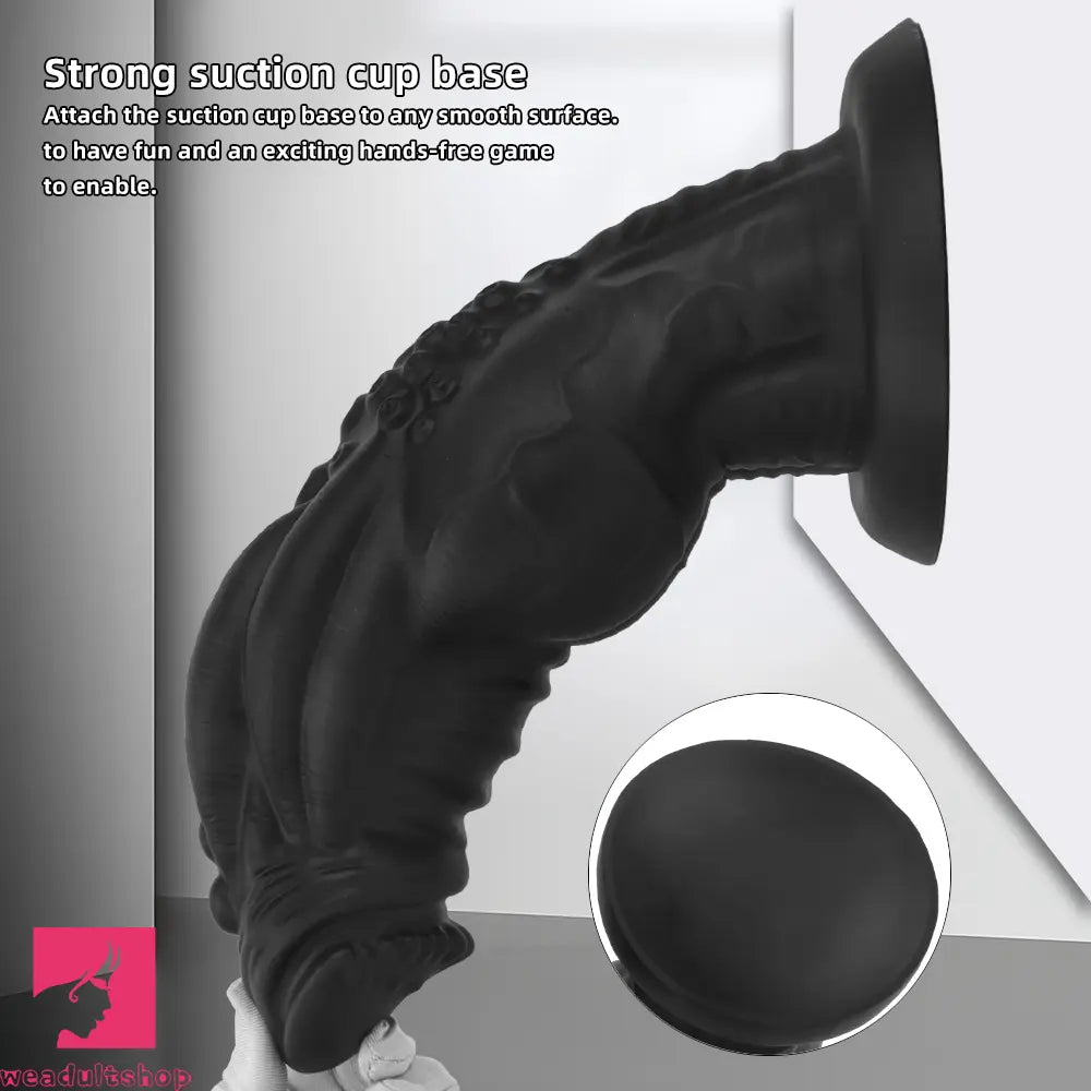 8.85in 9.64in 10.23in 11.41in 12.59in Odd-shaped Large Silicone Anal Dildo