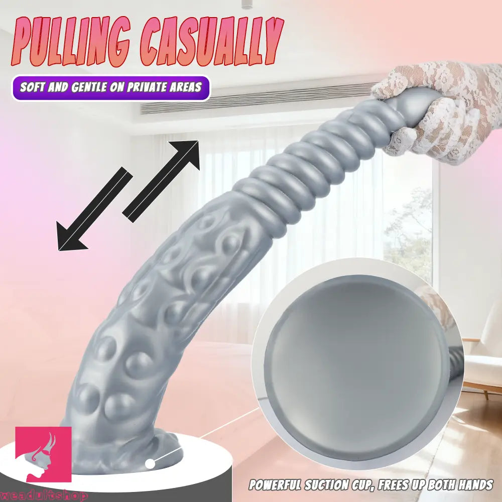 11.02in 14.17in 17.71in Tentacle Long Huge Fantasy Dildo Durable Manual Toy