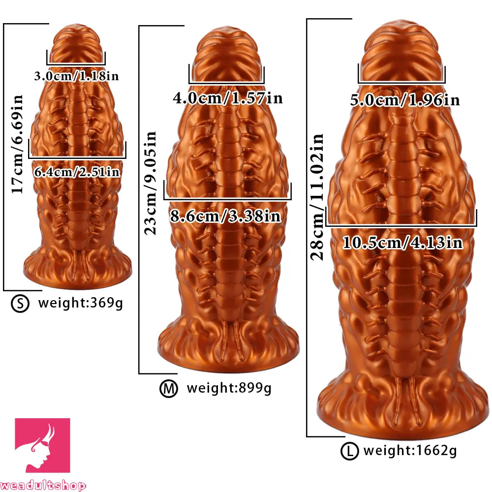 6.69in 9.05in 11.02in Fantasy Big Thick Butt Plug Dildo For Anal Love Massage