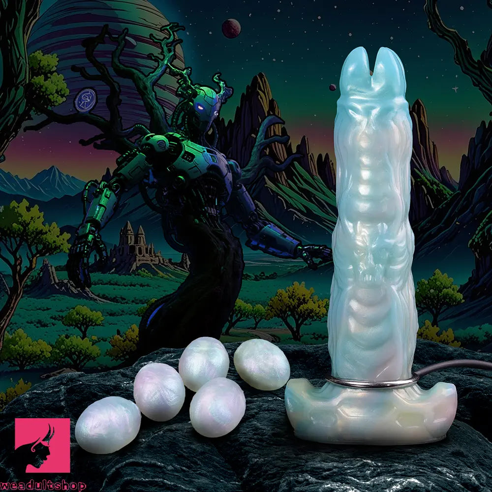9.52in Ovipositor Egg Laying Inflatable Dildo Soft Masturbator Adult Cock