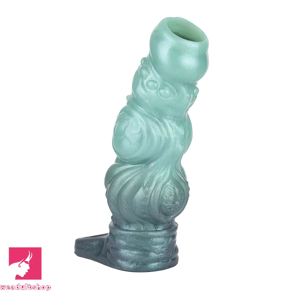 4.6in 5.62in 6.49in Silicone Knot Penis Dildo Sleeve For Women Men Couples