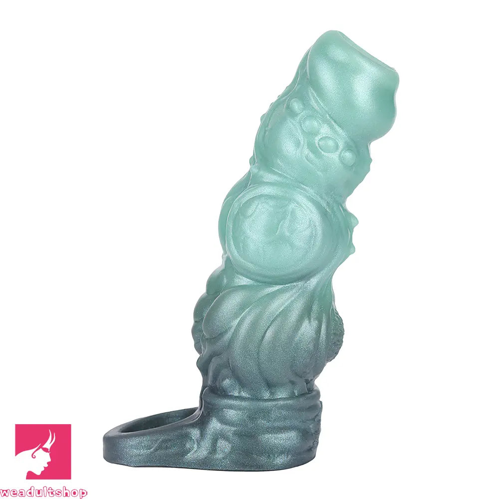 4.6in 5.62in 6.49in Silicone Knot Penis Dildo Sleeve For Women Men Couples