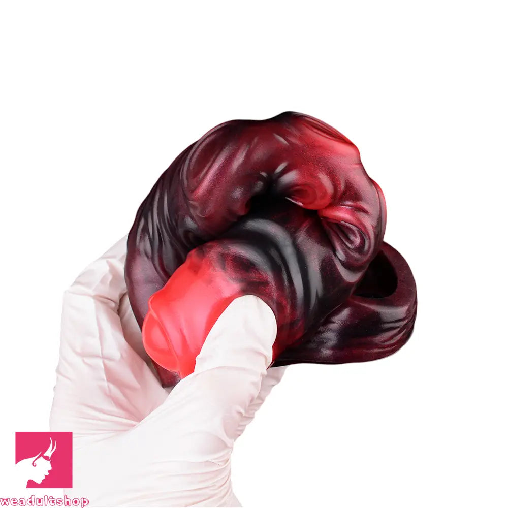 5.98in 7.09in Silicone Tentacle Sleeve Knot Vibrating Hollow Female Dildo