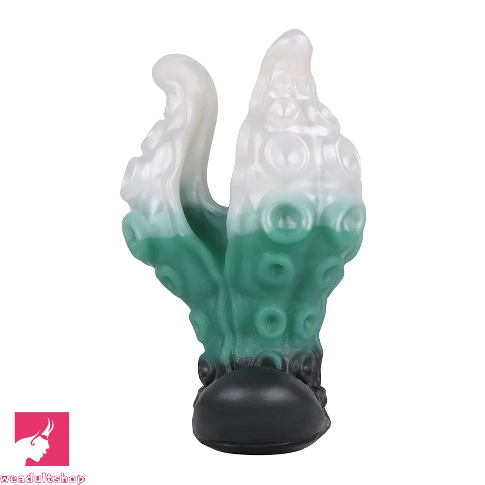 4.25in 5.15in 6.22in Odd Anchor Strap on Vibrating Mouth Gag Tentacle Dildo