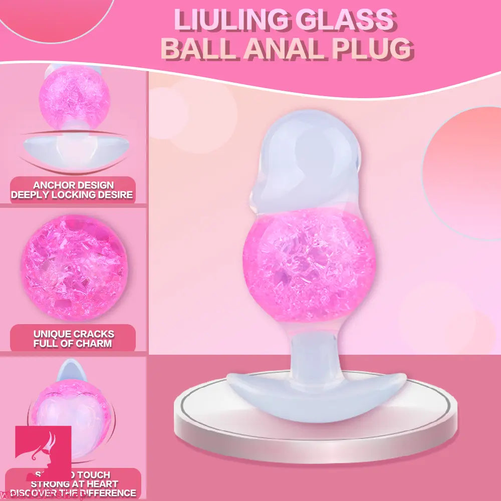 4.96in Luminous Silicone Anal Beads Dildo Anal Sex Toy For Adult Cock