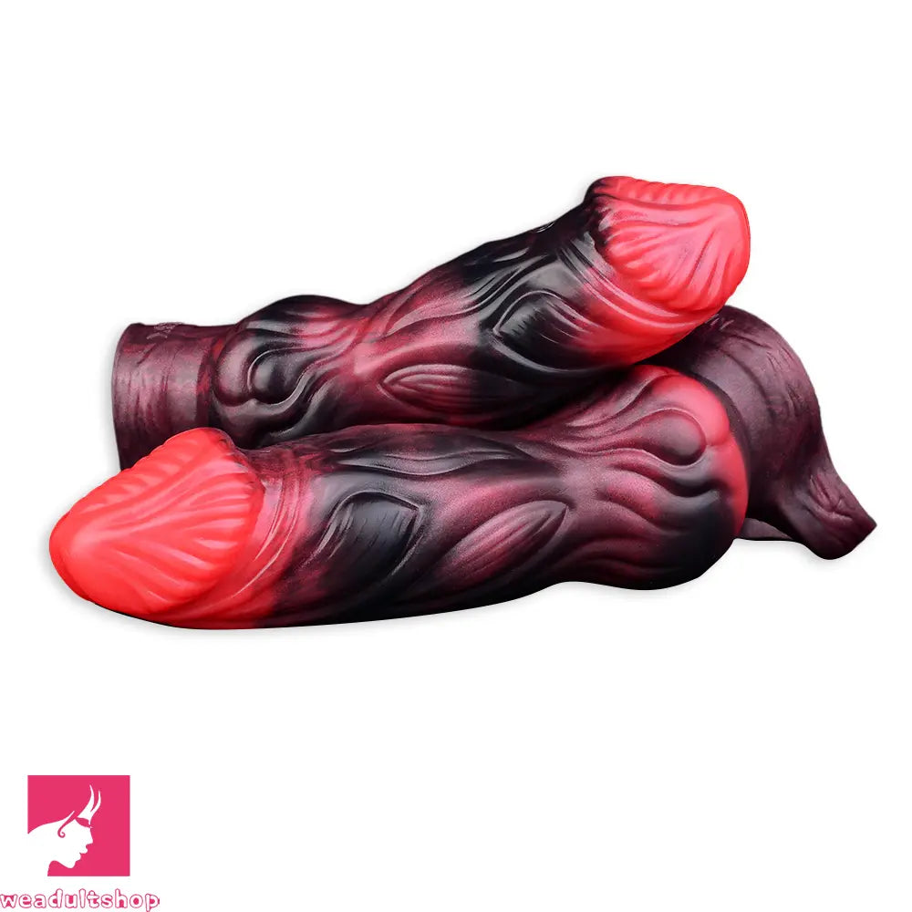 5.91in 7.17in Silicone Cock Sleeve Soft Vibrating Hollow Fantasy Penis Dildo