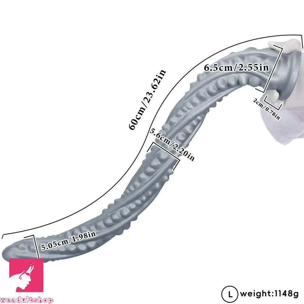 15.74in 23.62in Oversized Barbed Long Anal Butt Plug Dildo Insert Sex Toy