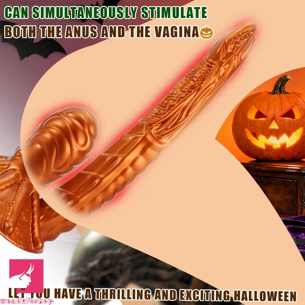 11.81in 17.7in Dual Ended Alien Anal Plug Soft Fantasy Dildo Anal Massage Dilator