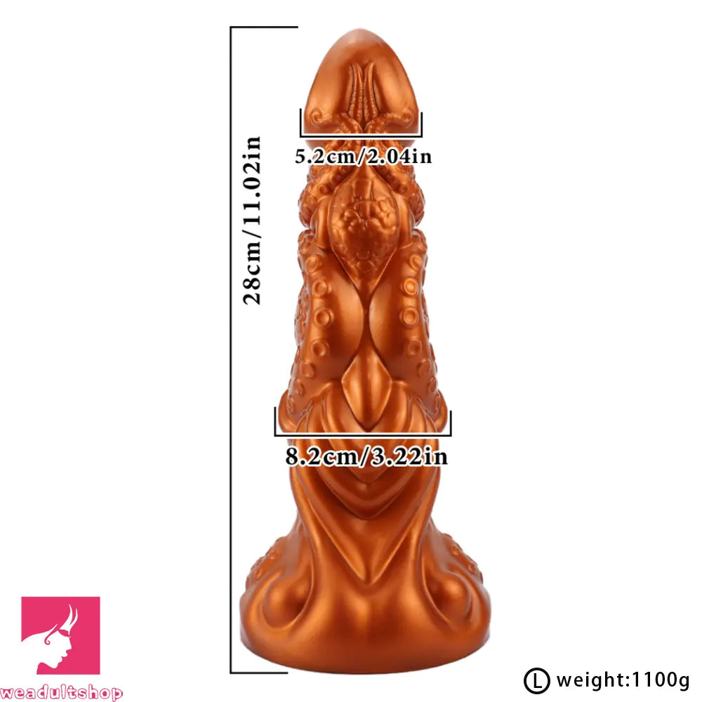 6.69in 9.05in 11.02in Dragon Tentacle Monster Silicone Butt Plug Solo Dildo