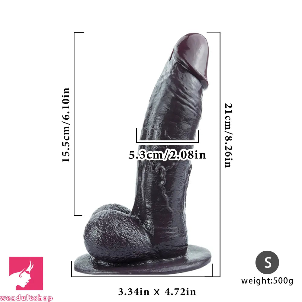 8.26in 9.84in 11in Realistic Feeling Silicone Big Soft And Bendable Anal Dildo