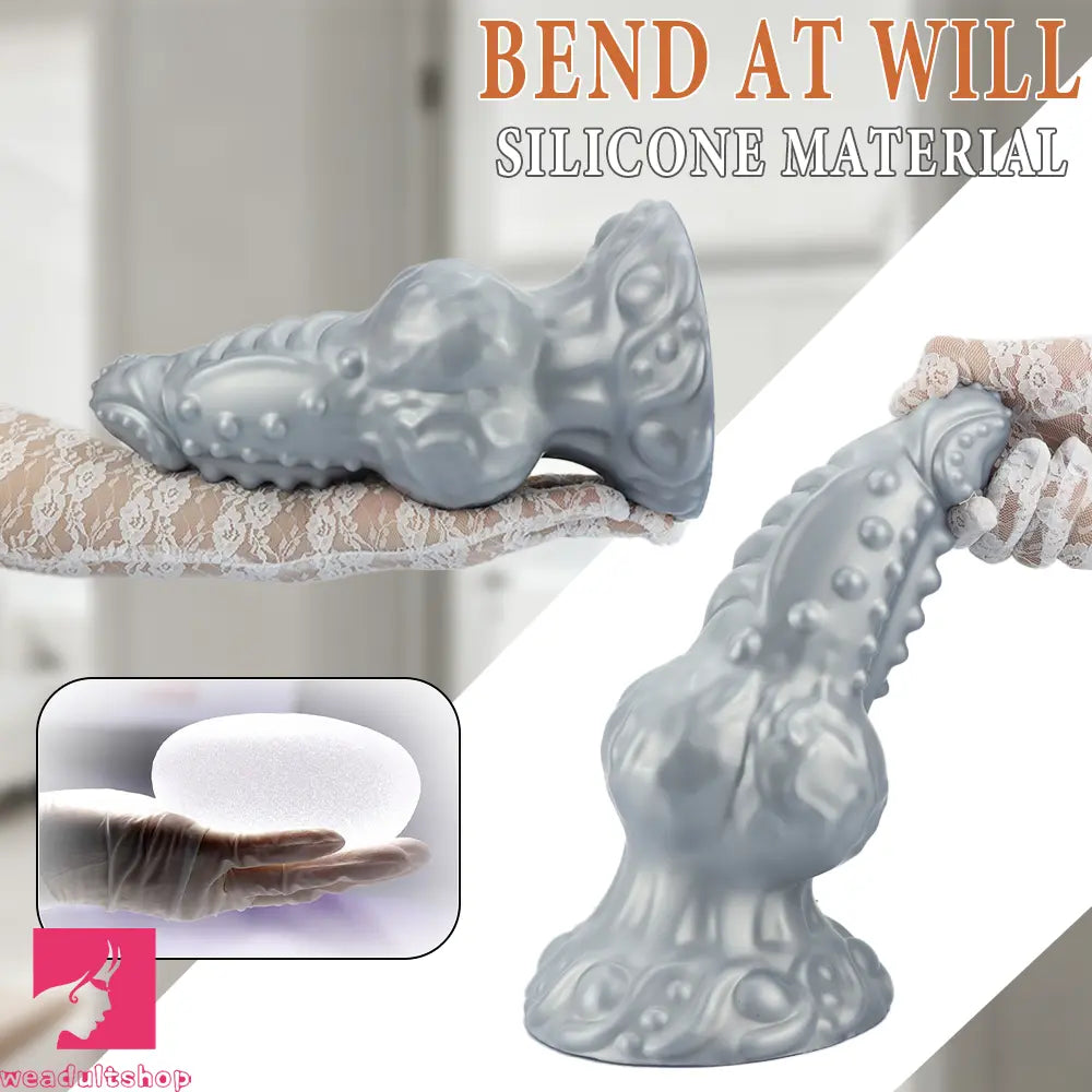 6.69in 8.66in 11.41in Spiked Tentacle Knot Silicone Big Comfortable Dildo