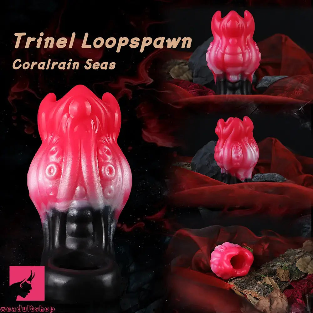 4.4in 5.11in 5.86in Fantasy Tentacle Silicone Dildo Sleeve Crown Top Quality