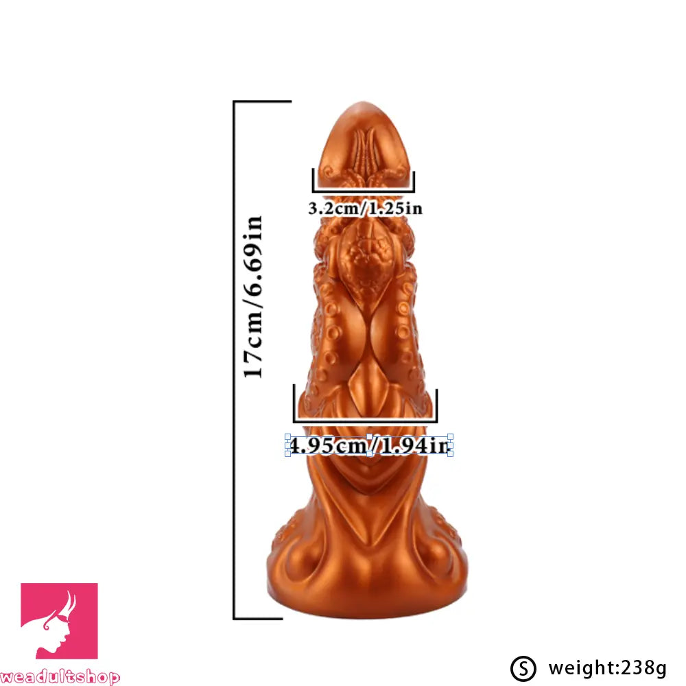 6.69in 9.05in 11.02in Dragon Tentacle Monster Silicone Butt Plug Solo Dildo