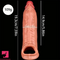 7.59in Reusable Silicone Penis Sheath Soft Flexible Cock Dildo Sleeve