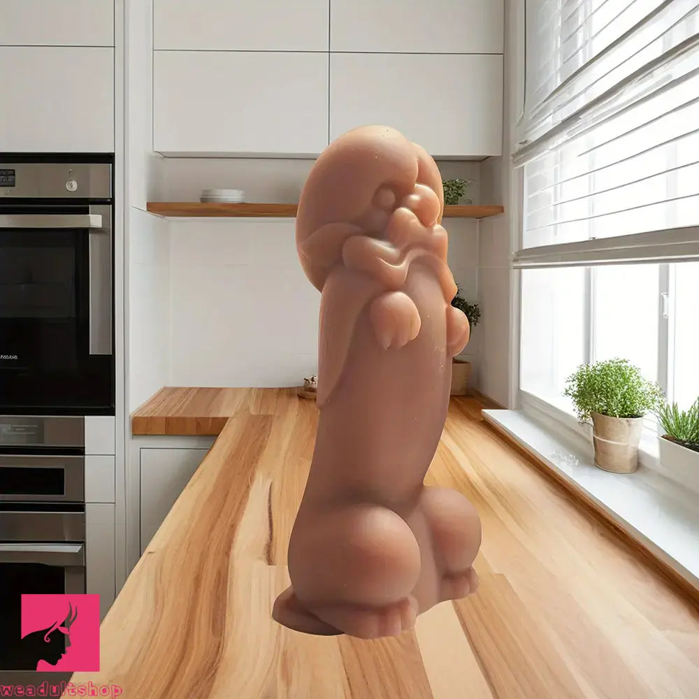 7.67in Liquid Silicone Simulation Animal Type Cock Soft Simulation Dildo