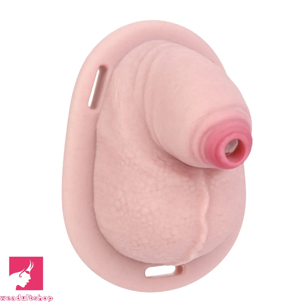 3.38in Real Hollow Chastity Cage Dildo Male Cock Female Masturbator