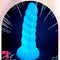 8.26in Fantasy Luminous Silicone Soft Dildo For Women Clit Masturbation