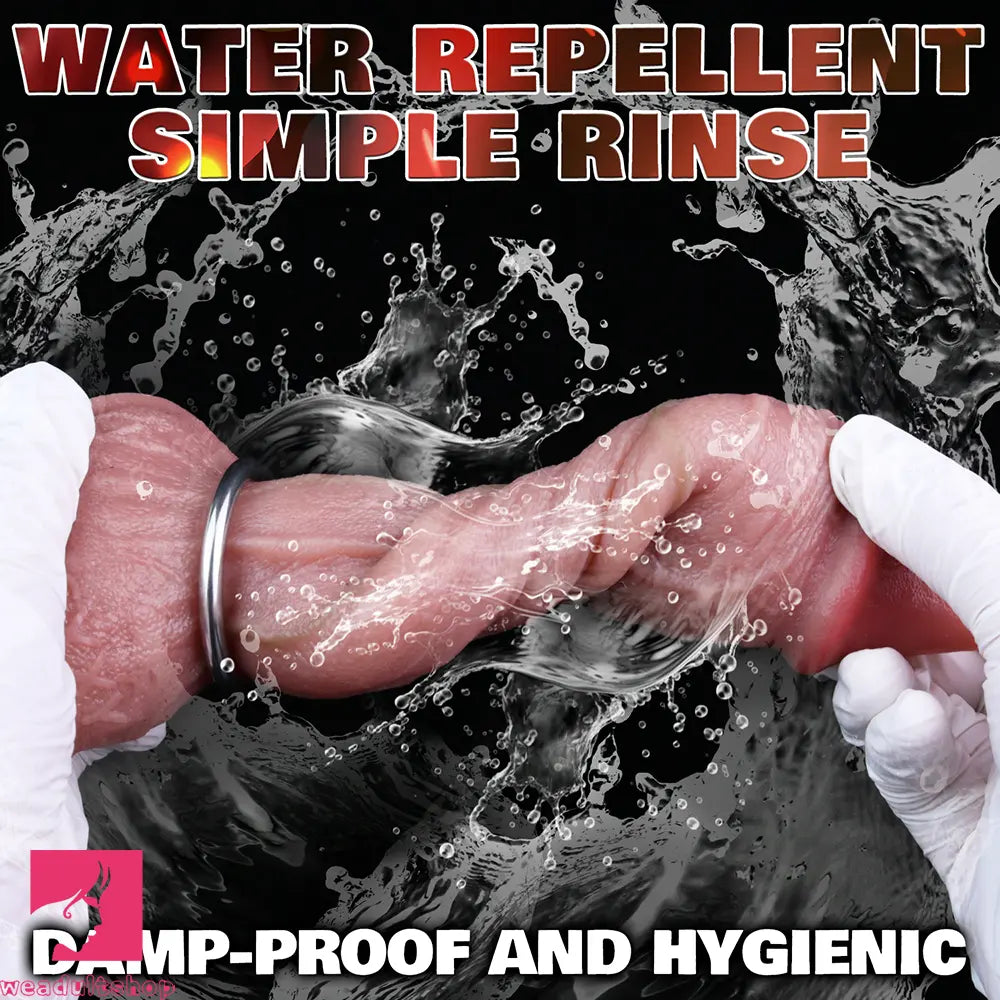 7.65in Ovipositor Platinum Silicone Dildo Real Skin Feeling Couple Game Toy