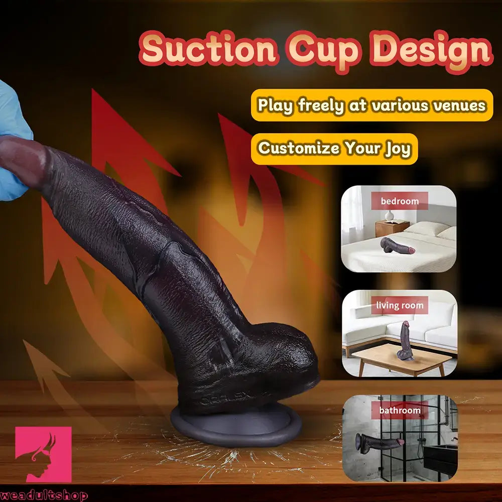 7.2in Dual Density Silicone Soft Real Dildo Ideal For Couples Male Female