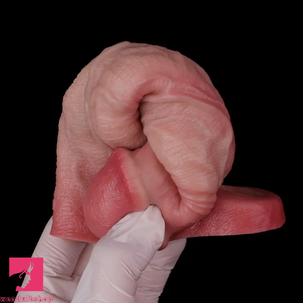 7.05in Realistic Soft Silicone Cock Ring Dildo For Lengthened Sex Toy