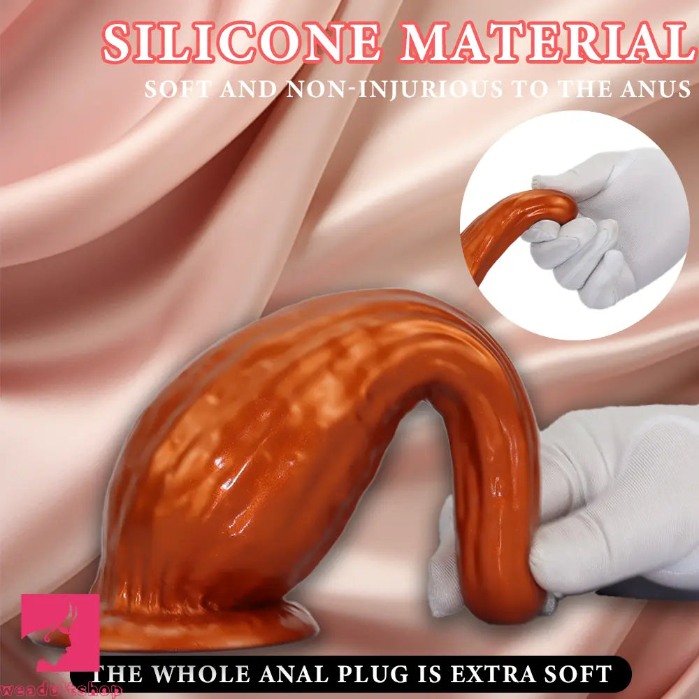 5.31in 7.08in 9.05in Fantasy Silicone Dildo Vase Shape With Suction Cup