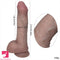 8.26in Large Silicone Soft Super Realistic Uncut Dildo Vaginal Clit Stimulator