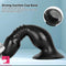 8.66in 12.2in Big Head Anal Dilation Black Big PVC Anal Plug Cock Dildo