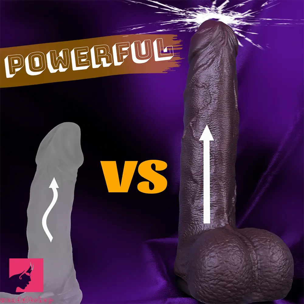 9.65in Foreskin Uncut Ultra-realistic Dual-Density Large Silicone Dildo