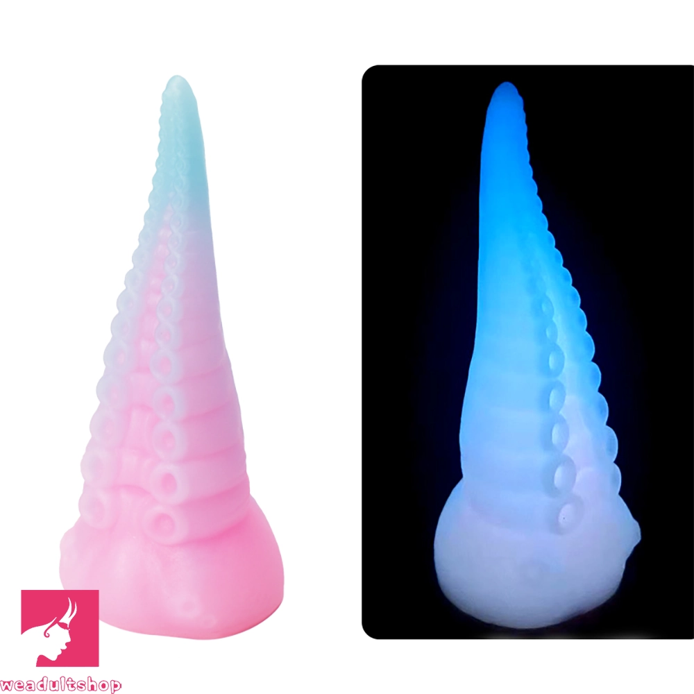 6.49in Luminous Soft Tentacle Octopus Silicone Animal Dildo For Prostate