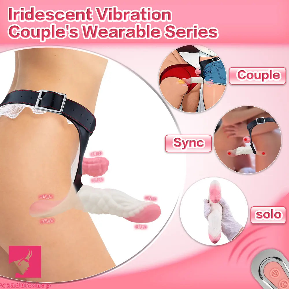 5.83in Dragon Scale Monster Wearable Strap on Vibrating Anal Dildo