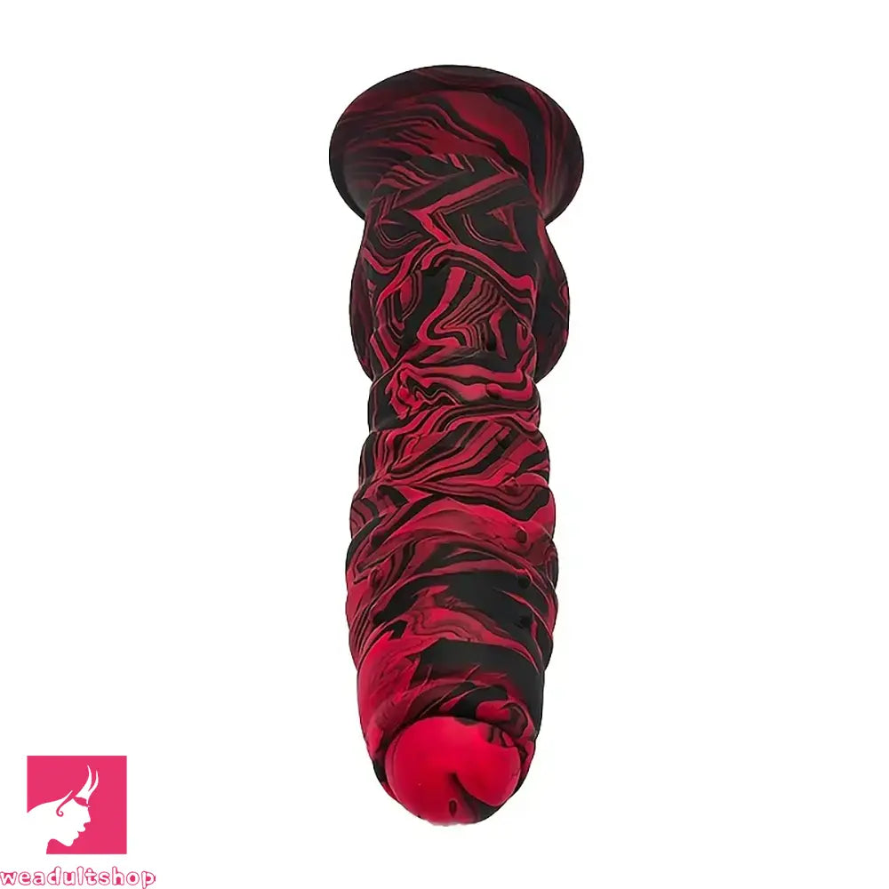 7.08in Caterpillar Scale Realistic Uncut Fantasy Dildo Female Clit Masturbator