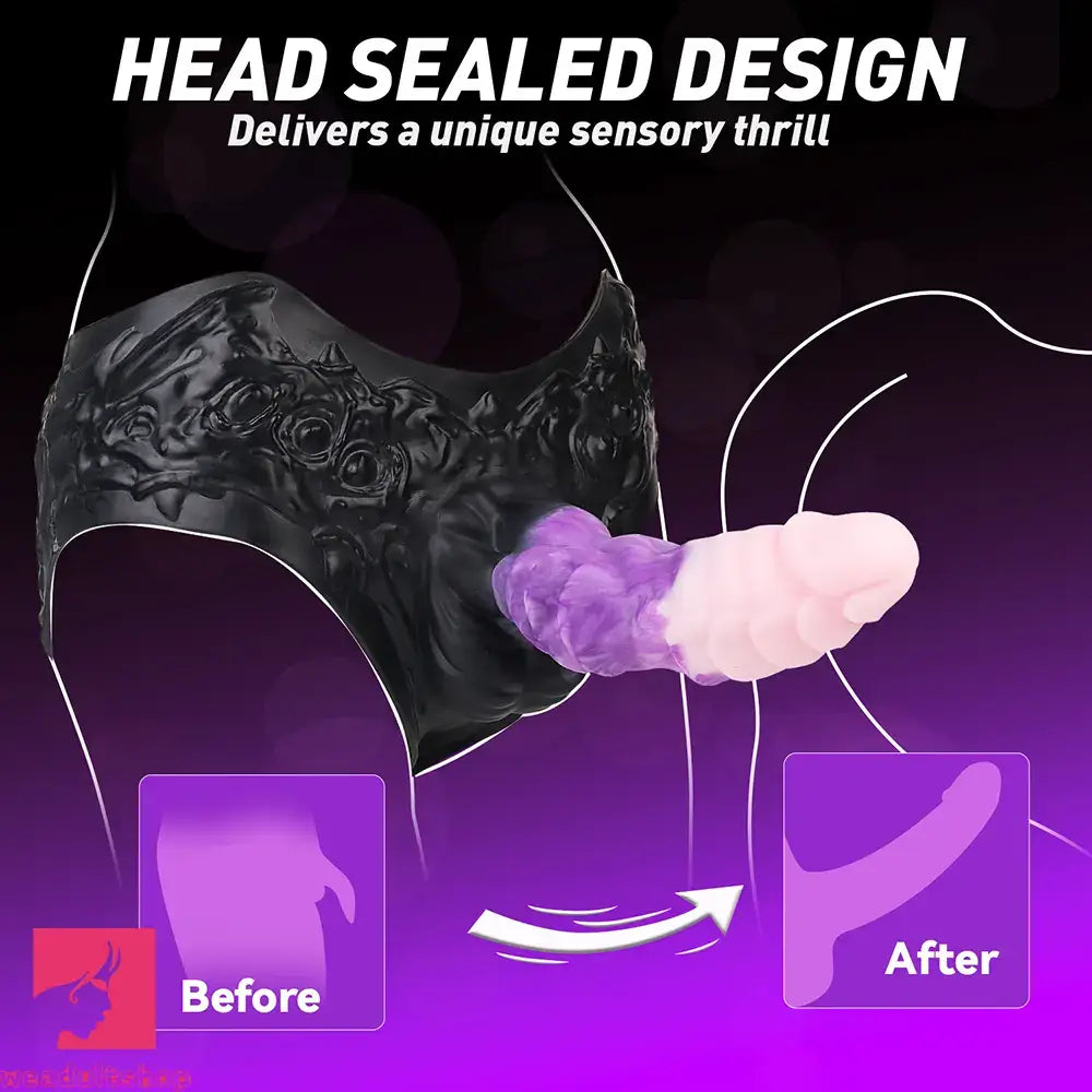9.37in Silicone Strap-on Wearable Dildo Panty Hollow Monster Alien Dildo