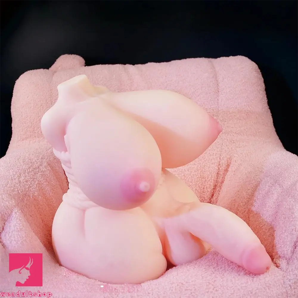 5.51in Dildo Life-Size Transgender Sex Doll Torso with Realistic Breasts Sex