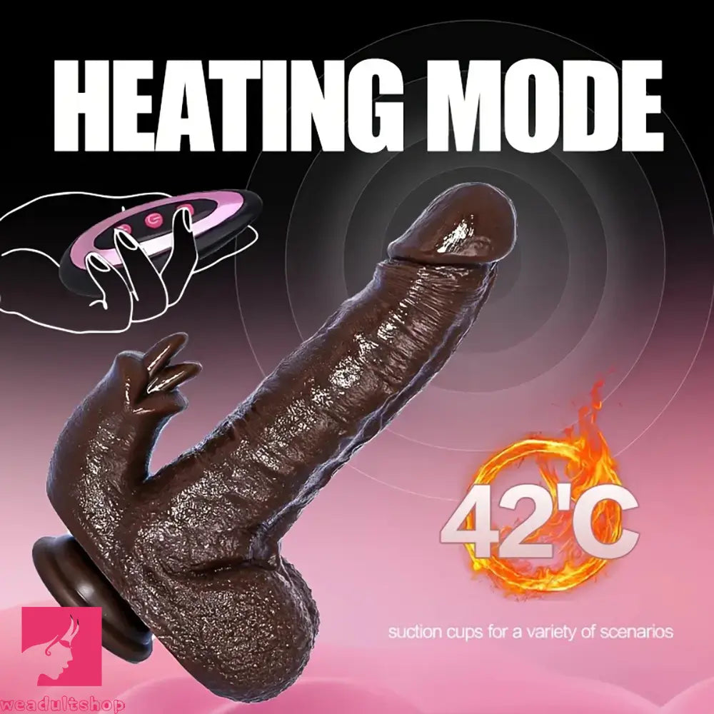 8.82in Compact Electric Heating Vibrating Auto Dildo With Realistic Prostate