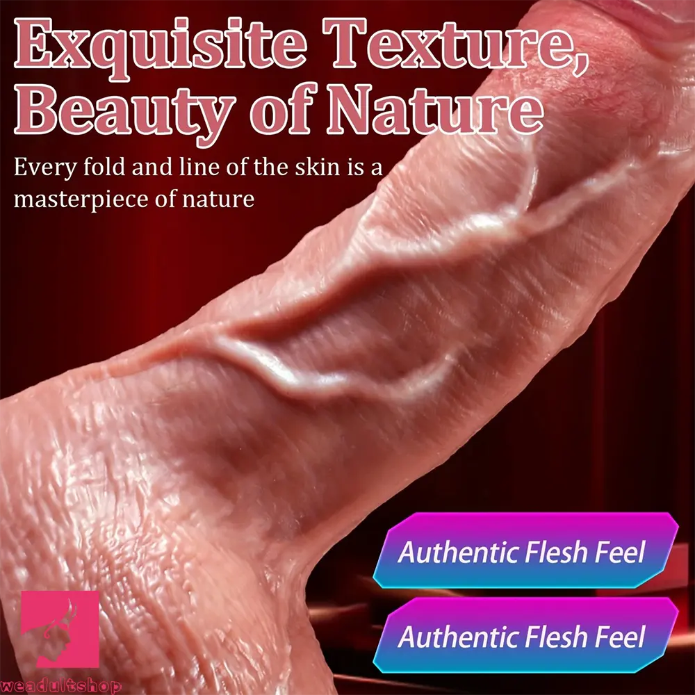5.51in 6.3in 7.09in Realistic Silicone Safe Material Dildo For Clitoral Pleasure