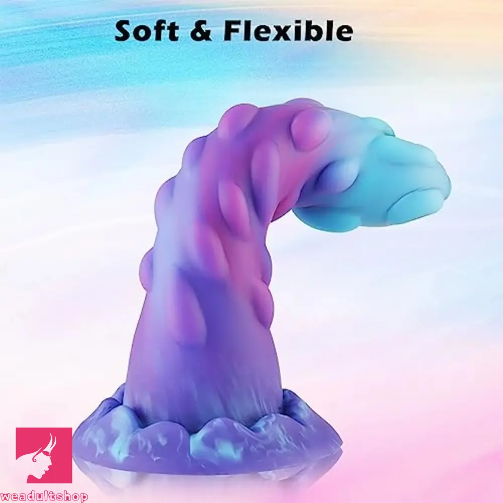 5.7in Spiked Monster Fantasy Beginner Soft Silicone Knot Dildo For Clit