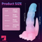 7.08in 9.05in Dinosaur Luminous Monster Soft Prostate Glowing Dildo