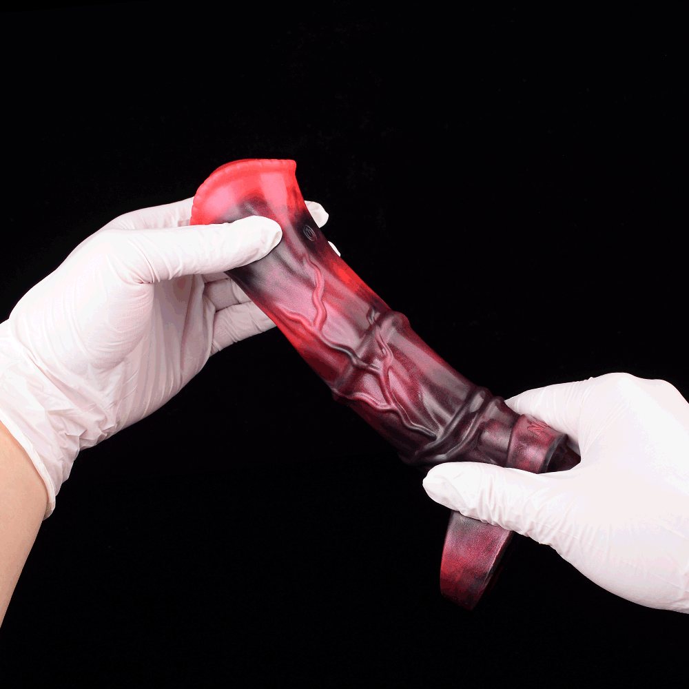 5.58in 7.17in Silicone Horse Dildo Sleeve Vibrating Hollow Waterproof Dildo