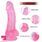 7.87in Real Anal Dildo with Testis Strong Suction Cup Clit Sex Stimulator