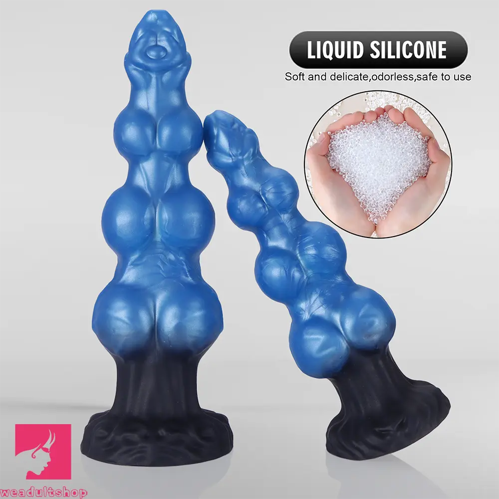 7.48in 8.66in 10.43in Knot Silicone Fantasy Animal Dildo G spot Anal Dilator