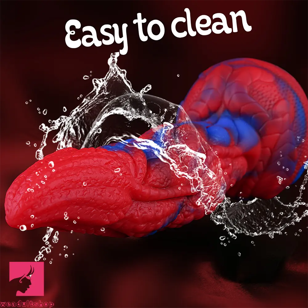 7.87in Spider Skin Liquid Silicone Soft Dildo Adult Pleasure Anal Masturbator