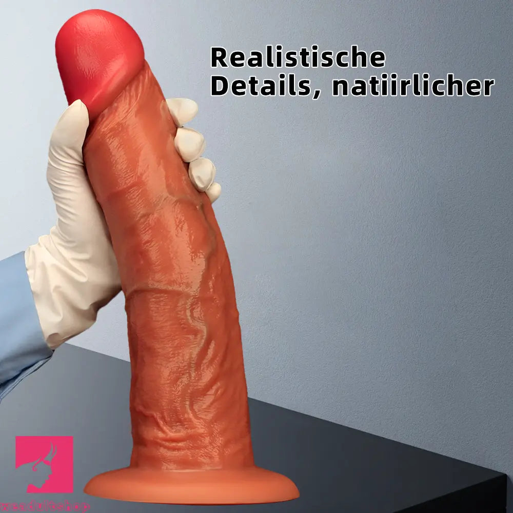 9.64in 11.41in 13in Liquid Silicone Egg-free Upturned Soft Big Real Cock Dildo